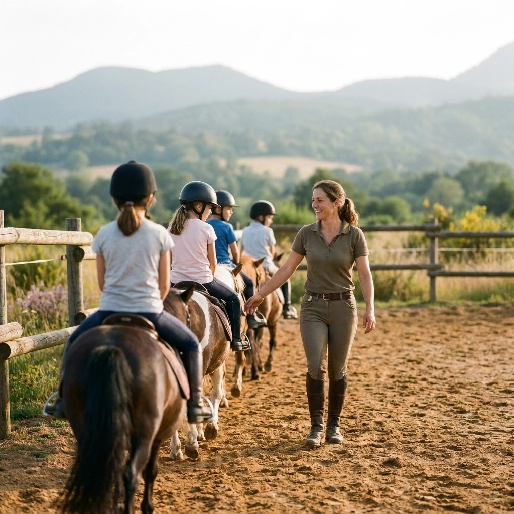 Cours de poney à Vichy, Allier